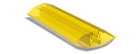 профиль соединительный 6-10мм, 6,0м желтый (разъемный)