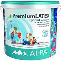 водно-дисперсионная краска ALPA Premiumlatex для кухонь и ванных комнат 2 л