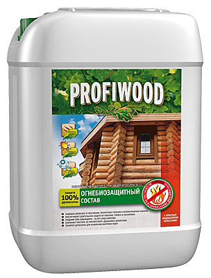 раствор для защиты древесины PROFIWOOD с индикаторов 1 группа 10 кг