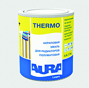 Эмаль акриловая AURA Luxpro Termo для радиаторов, 0,9 л