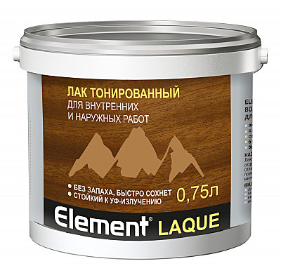 лак акриловый Element LAQUE рябина 0,75л