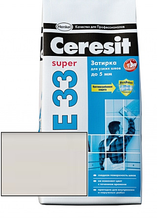 затирка CERESIT-04 СЕ33 Серебристо-серый, 2кг