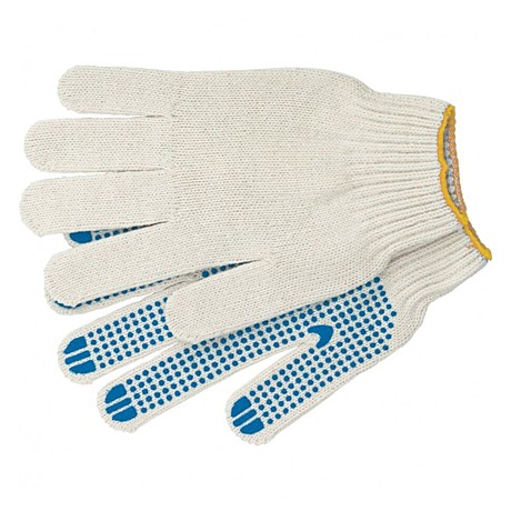перчатки с ПВХ (5н) (белые)