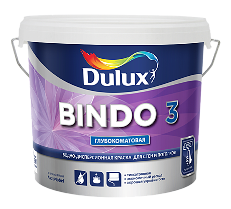 краска Dulux Bindo-3 глубокоматовая 2,5л