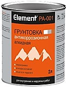 грунтовка Element PА-001 алкидная кр.-коричневая 2л.