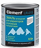 Эмаль Element LR-015 для радиаторов белая полуматовая, 0,5 л