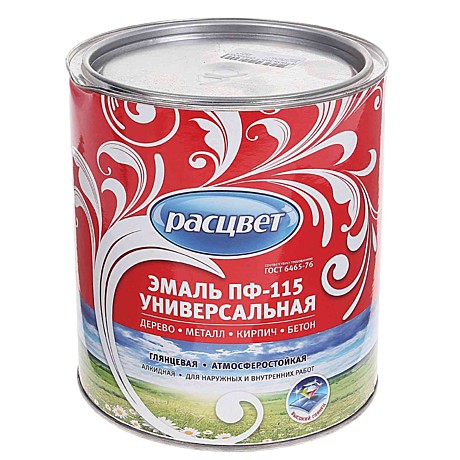 эмаль универсальная ПФ-115 Расцвет вишневая 2,7 кг