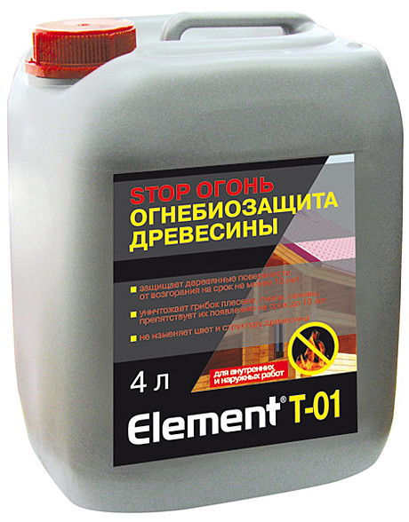 Антисептик Element T-01 Stop Огонь, 4 л